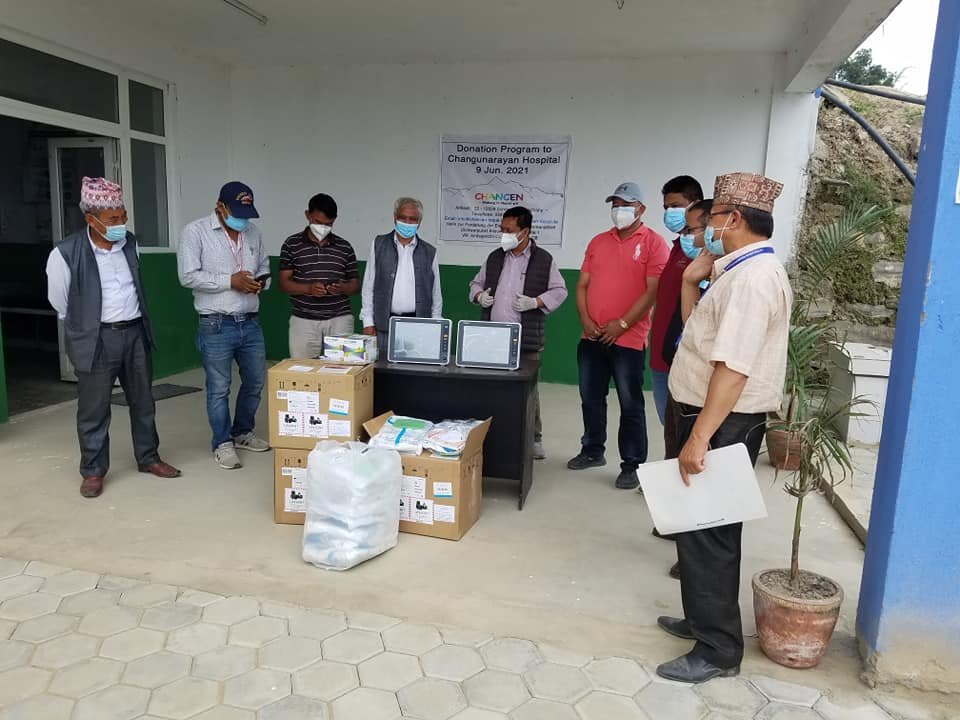 चाँगुनारायण अस्पताललाई विभिन्न संघसंस्थाको सहयोग